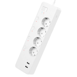 Мультирозетка с 4 розетками AC и 2 USB супер-зарядными портами (16А)